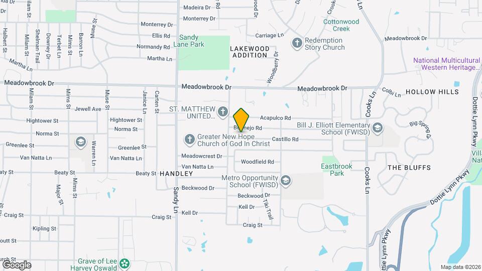 7517 Castillo Rd Map and Location Details