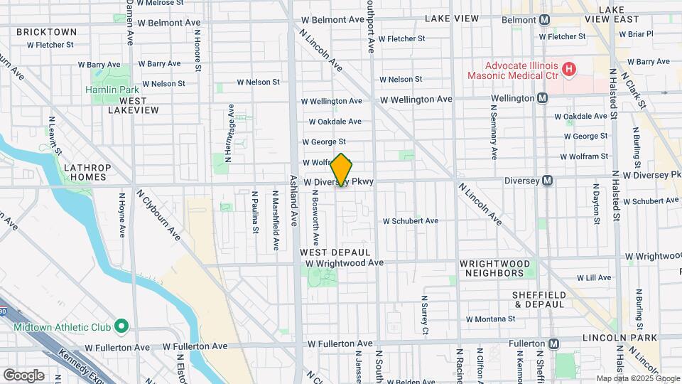 2745 N Greenview Ave Mapa y Detalles de la Ubicación
