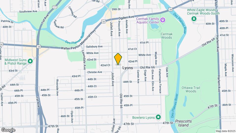 4252 Prescott Ave Map and Location Details