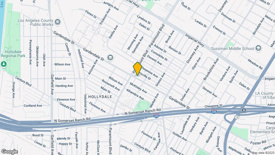 8031 Gardendale St Map and Location Details