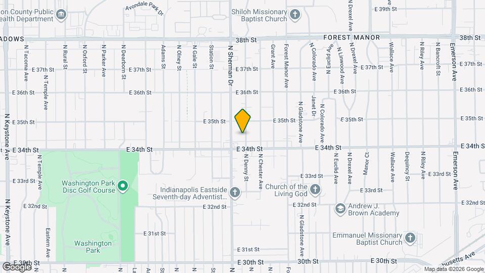 3420 N Denny St Mapa y Detalles de la Ubicación