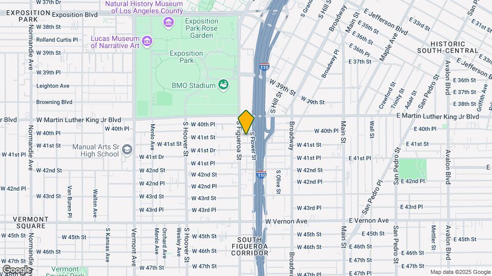4084 S Figueroa St Map and Location Details