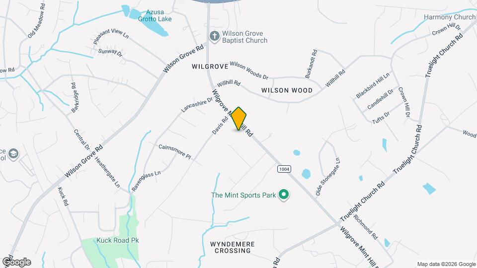 6141 Wilgrove Mint Hill Rd Mapa y Detalles de la Ubicación