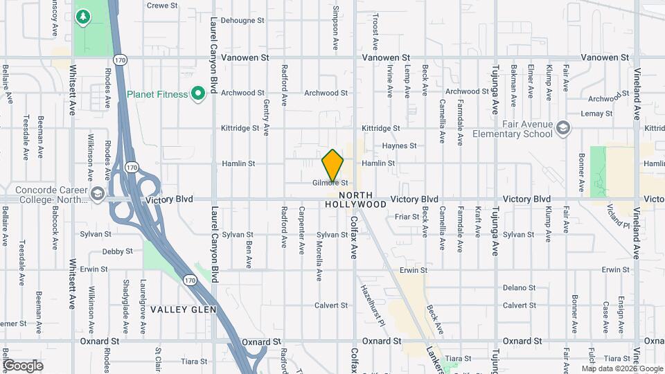 11736 Gilmore St Map and Location Details