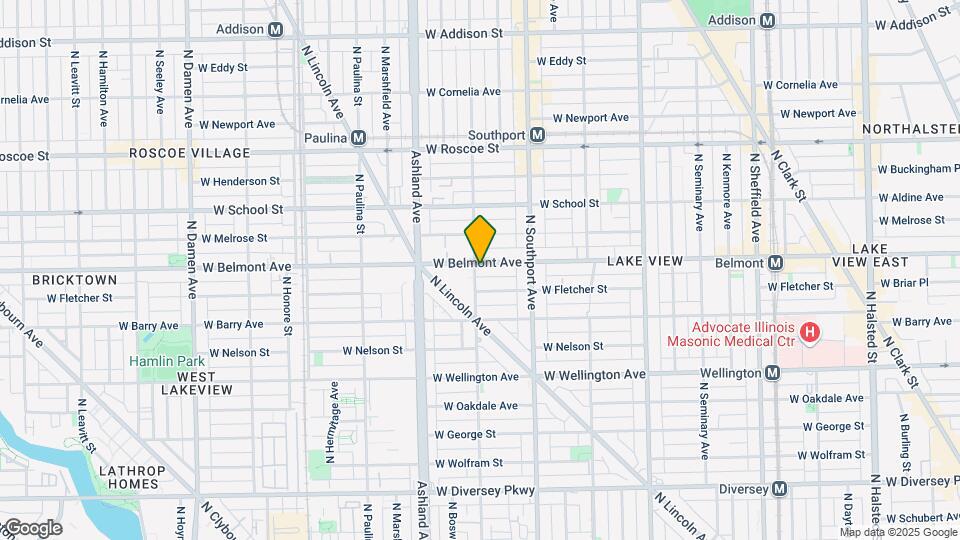 1455 W Belmont Ave Mapa y Detalles de la Ubicación