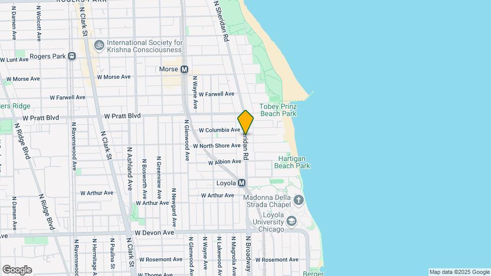 6713 N Sheridan Rd, Unit A09C Map and Location Details