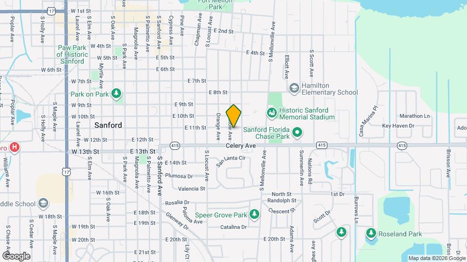 1103 Willow Ave Map and Location Details