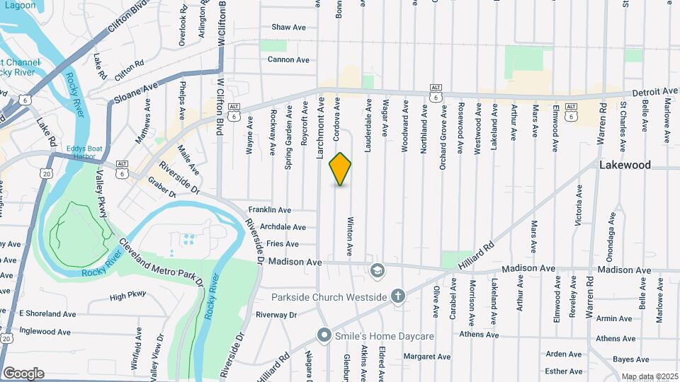 1559 Cordova Ave Mapa y Detalles de la Ubicación