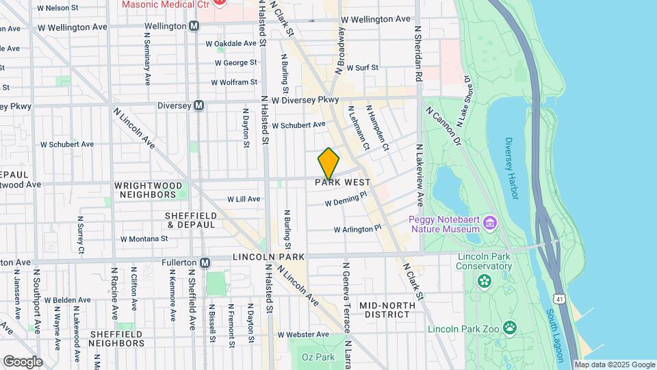 659 W Wrightwood Ave Map and Location Details