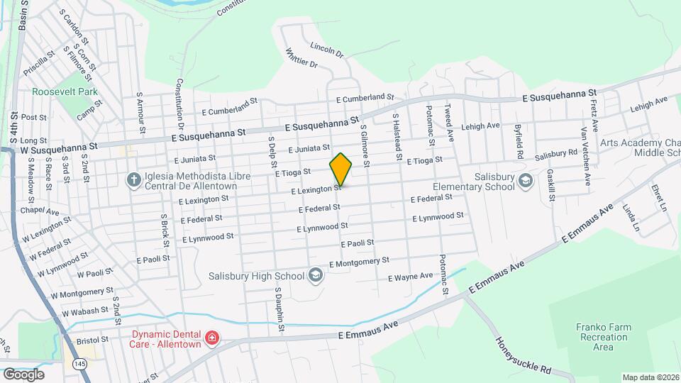 602 E Lexington St Map and Location Details