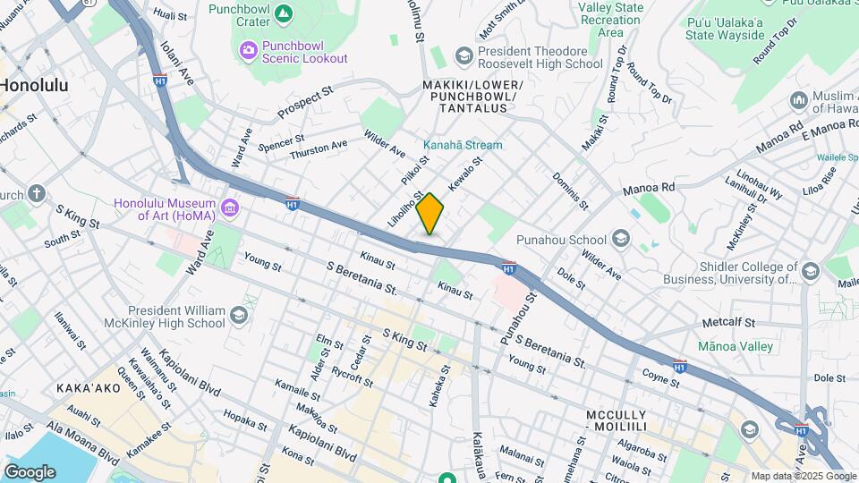 Lunalilo Apartments Mapa y Detalles de la Ubicación