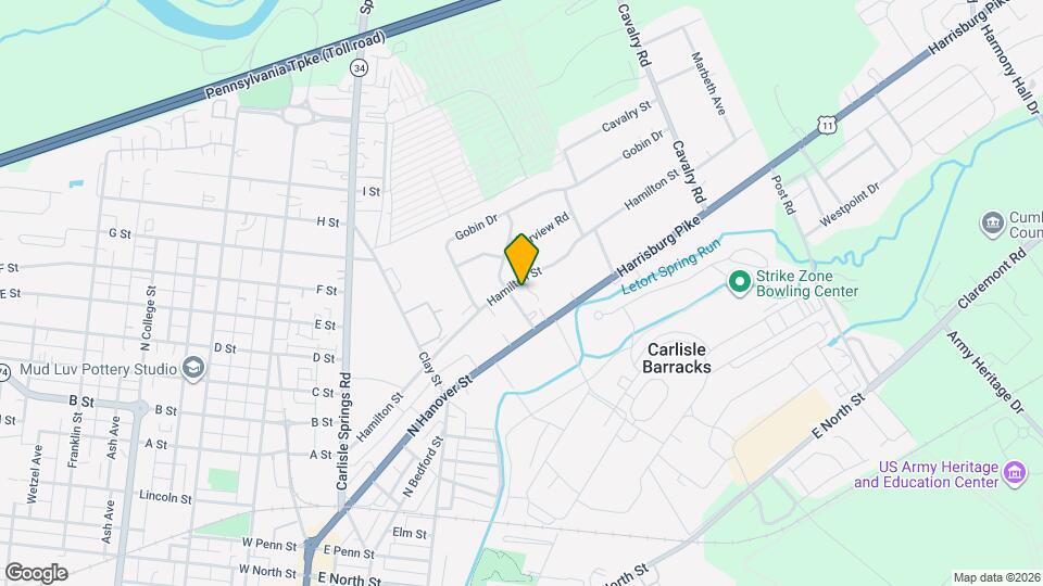 805 Hamilton St Map and Location Details