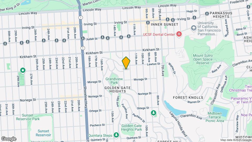 1632 Funston Ave Map and Location Details