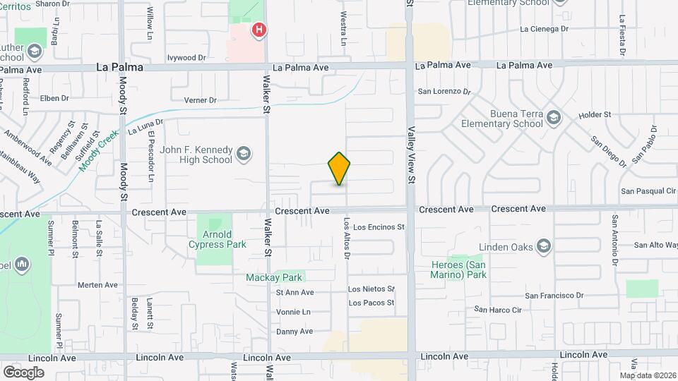 5749 Los Amigos St Map and Location Details