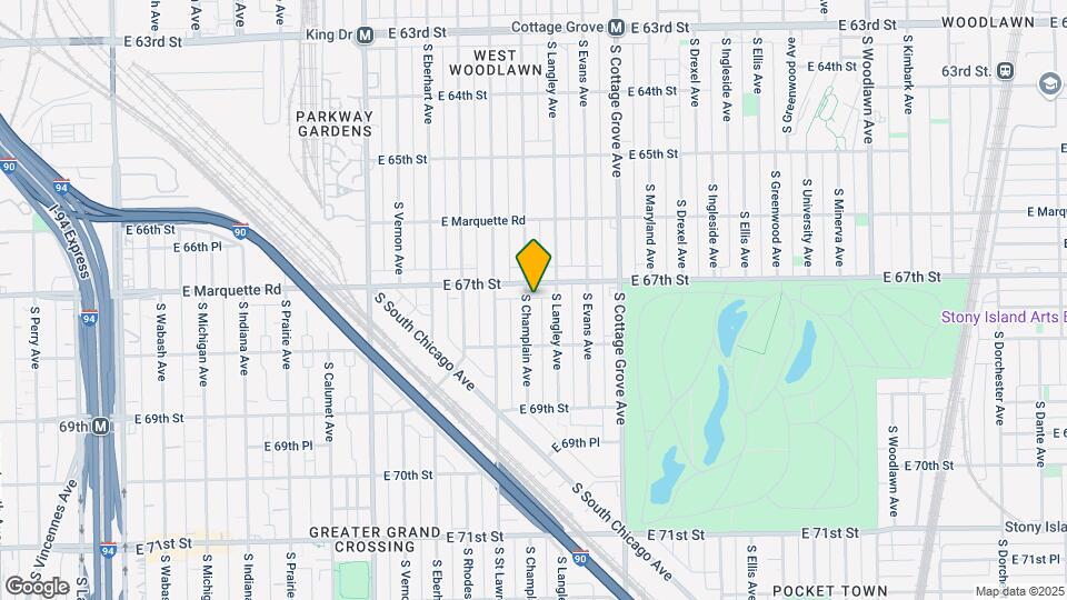 6715 S Champlain Ave Map and Location Details
