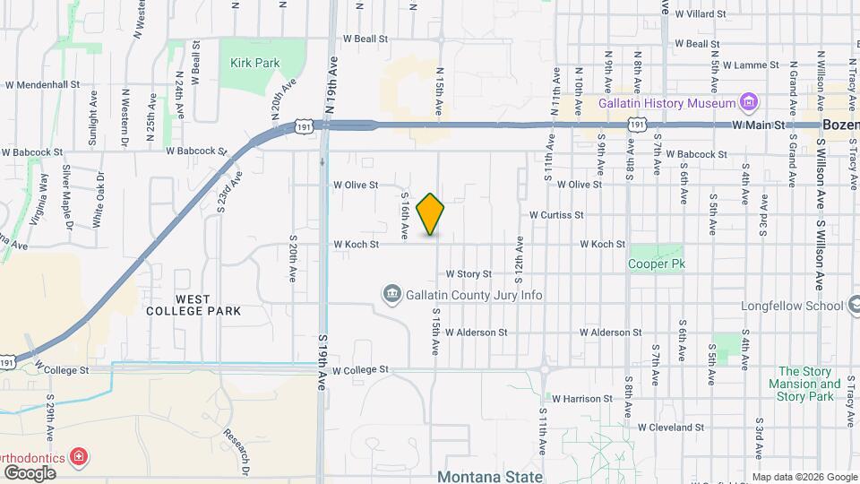 1513 W Koch St Map and Location Details