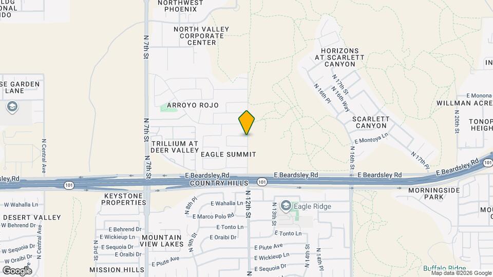 1125 E Montoya Ln Mapa y Detalles de la Ubicación