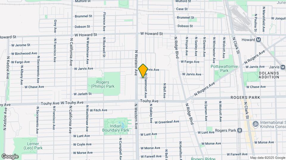 7314 N Claremont Ave Map and Location Details