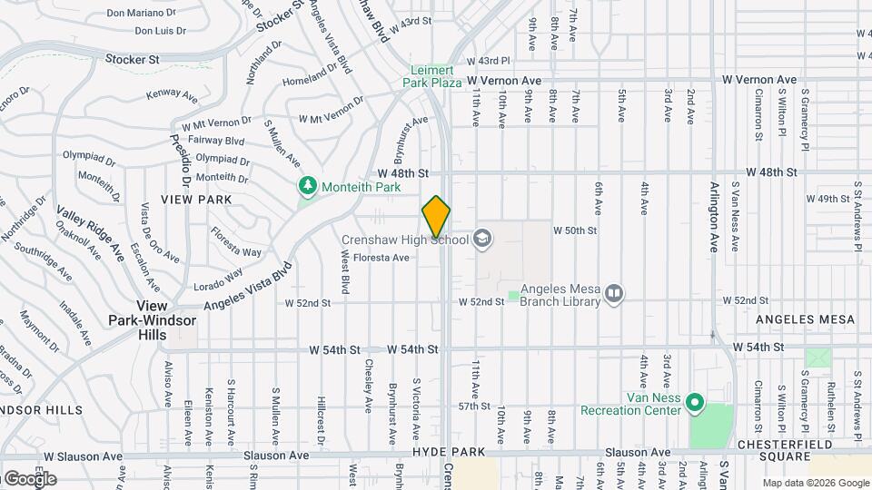 5017 S Crenshaw Blvd Map and Location Details