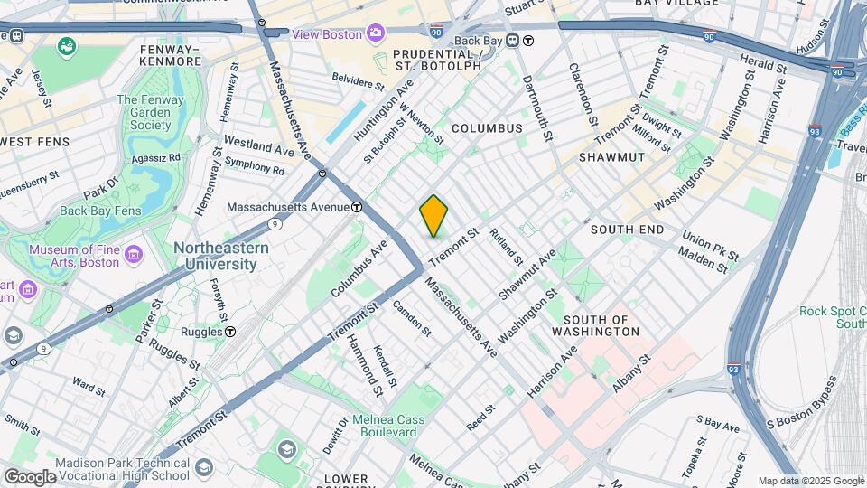 191 W Springfield St, Unit 3 Map and Location Details