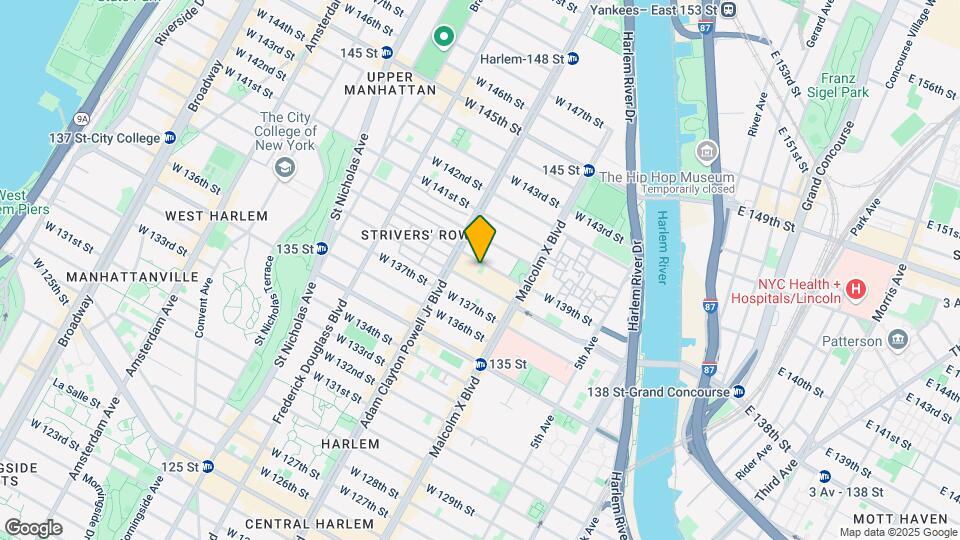 132 W 139th St Mapa y Detalles de la Ubicación