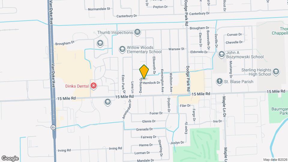 11223 Hemlock Dr Mapa y Detalles de la Ubicación