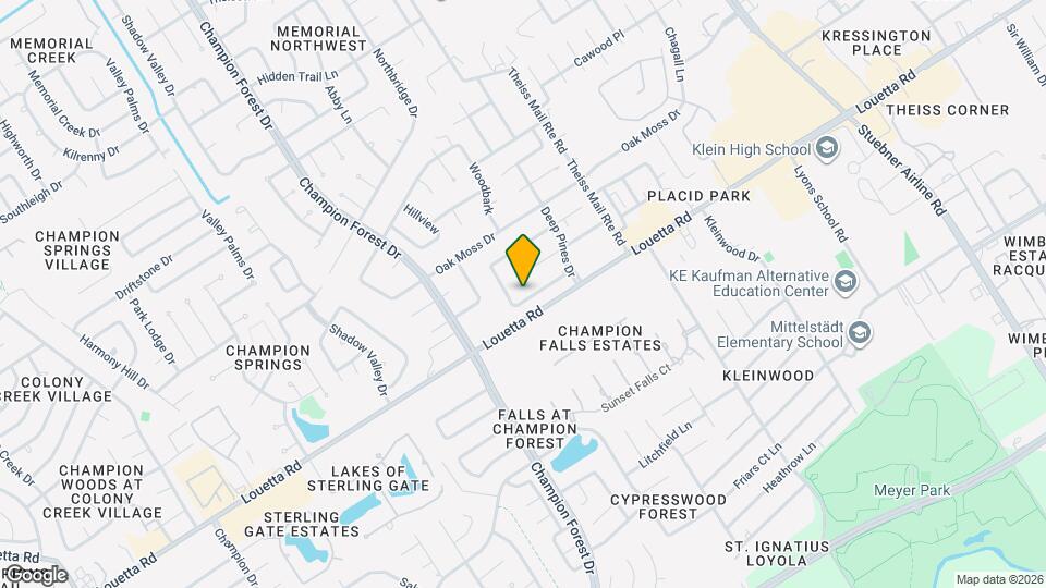 8110 Bent Oak Ln Map and Location Details