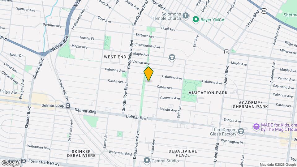 5641 Cates Ave Mapa y Detalles de la Ubicación