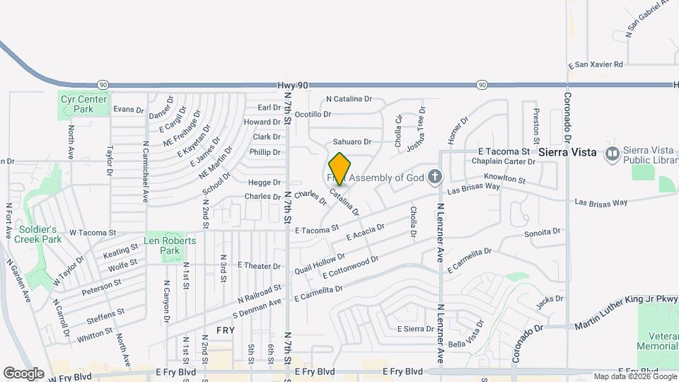 851 Catalina Dr Map and Location Details