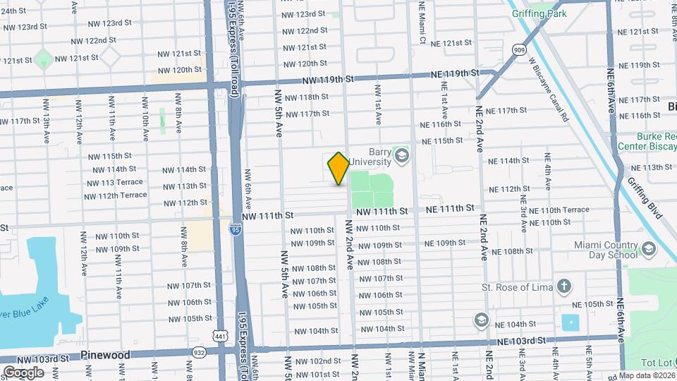 220 NW 112th Terrace Map and Location Details