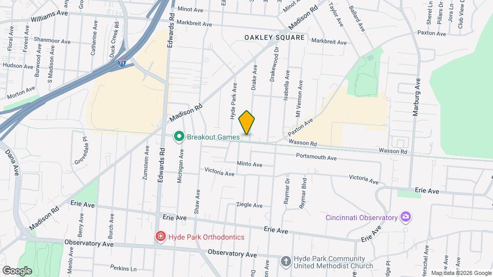 2882 Wasson Rd, Unit Unit #2 Map and Location Details