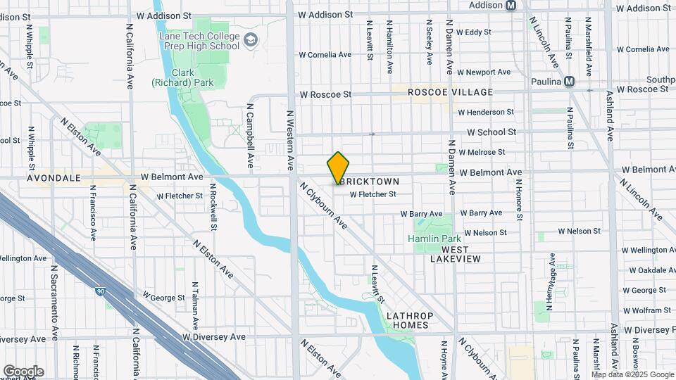 3139 N Oakley Ave Map and Location Details