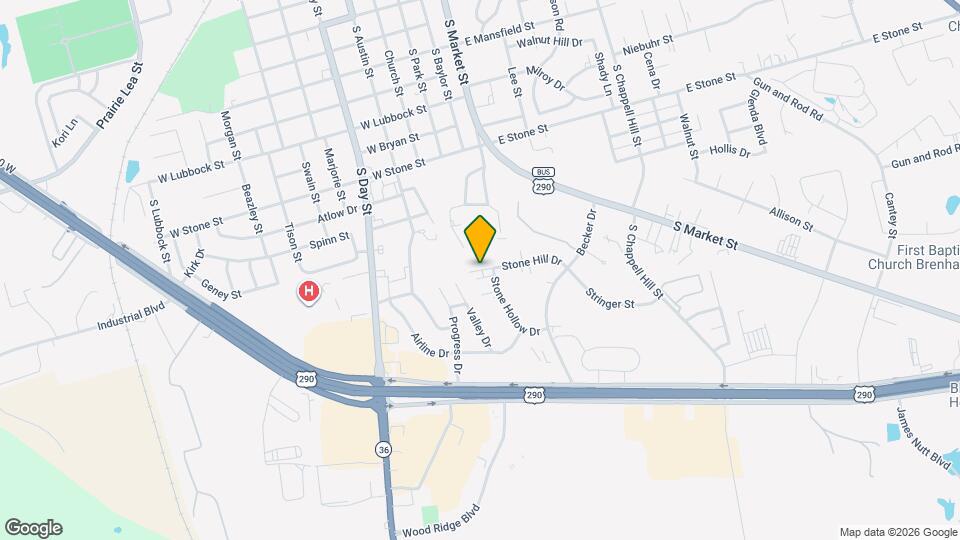 2300 Stone Hollow Dr Map and Location Details