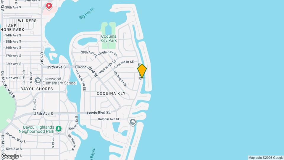 4112 Beach Dr SE Map and Location Details