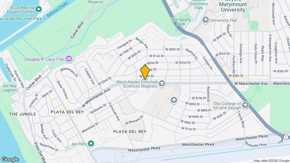 7711 W Manchester Ave Mapa y Detalles de la Ubicación