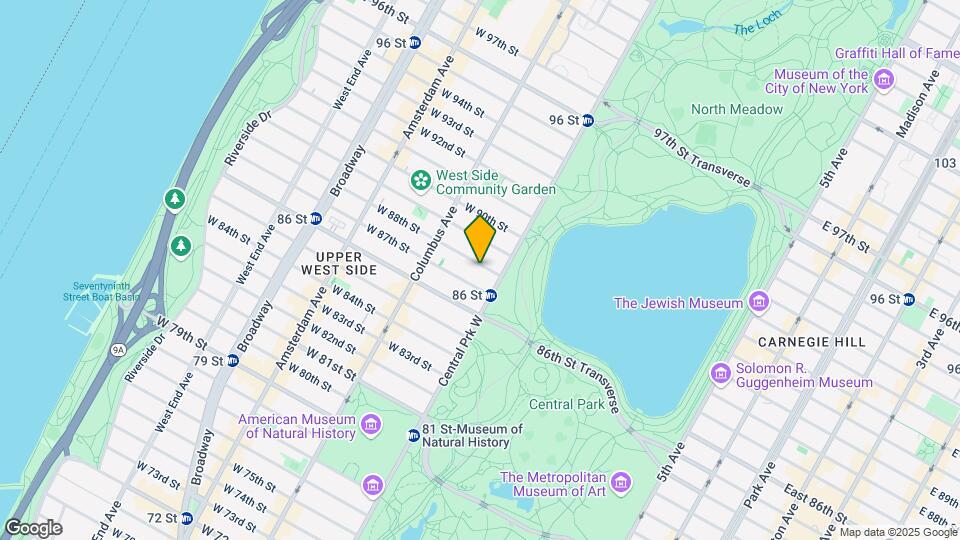 18 West 88th Street Map and Location Details