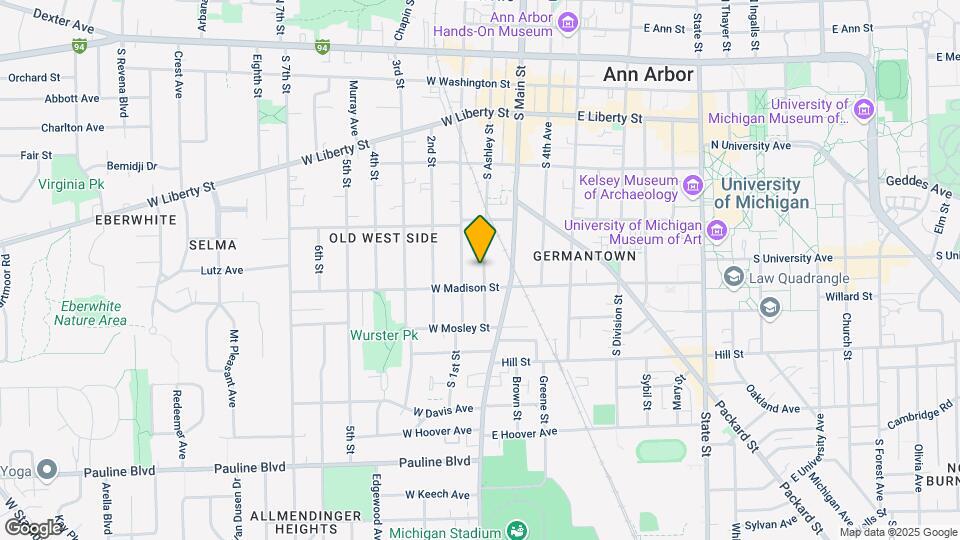 550 S Ashley St Map and Location Details