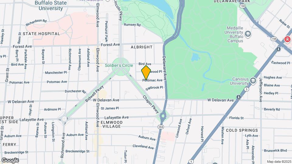 783 Potomac Ave, Unit First floor Map and Location Details