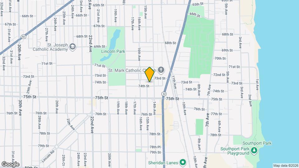 1410 74th St Map and Location Details