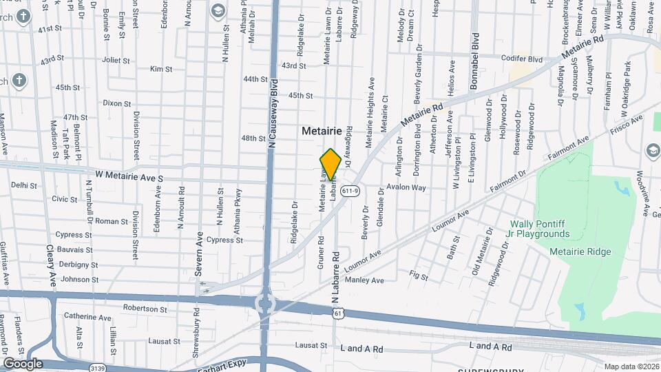 134 Labarre Dr Mapa y Detalles de la Ubicación