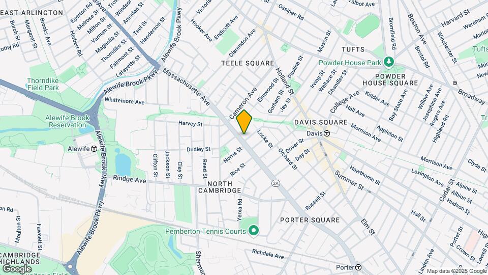 2353 Massachusetts Ave, Unit 58 Map and Location Details