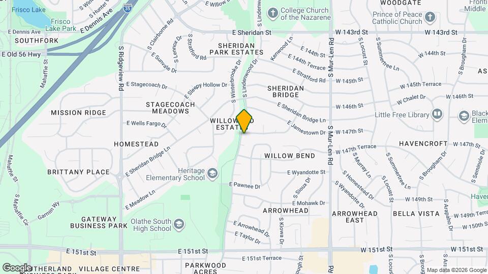 1901 E Frontier Ln Map and Location Details