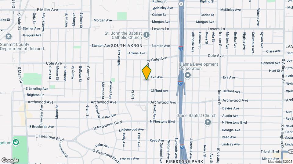 1210 Brown St Map and Location Details