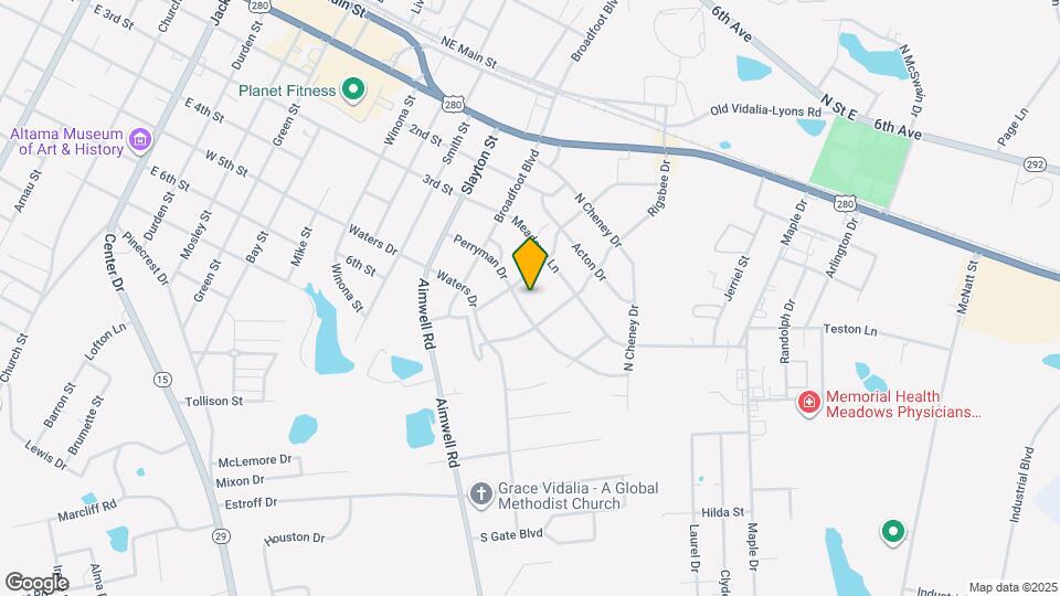 1402 Perryman Dr Map and Location Details