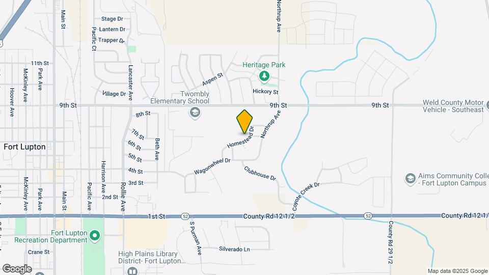 1827 Homestead Dr Map and Location Details