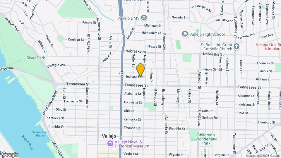 739 Indiana St-Unit -A Map and Location Details