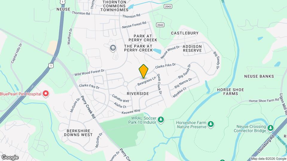 5705 Beargrass Ln Map and Location Details