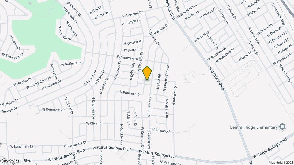 8009 N Primrose Dr Map and Location Details