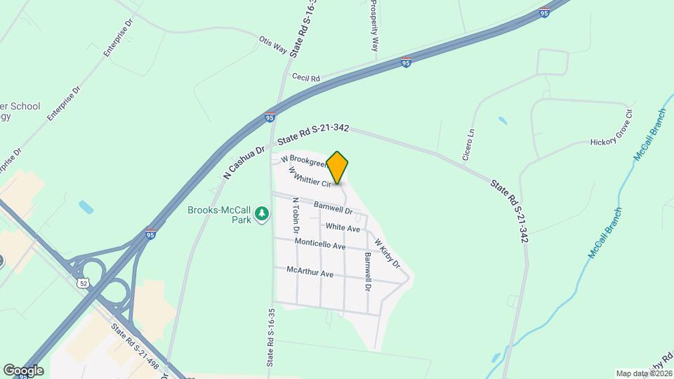 1116 W Brookgreen Dr Map and Location Details