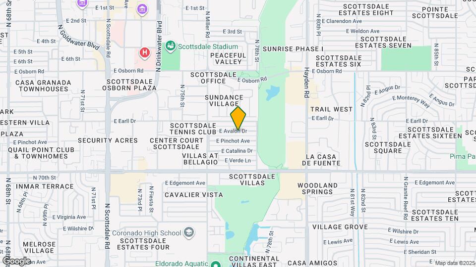 7715 E Avalon Dr Map and Location Details